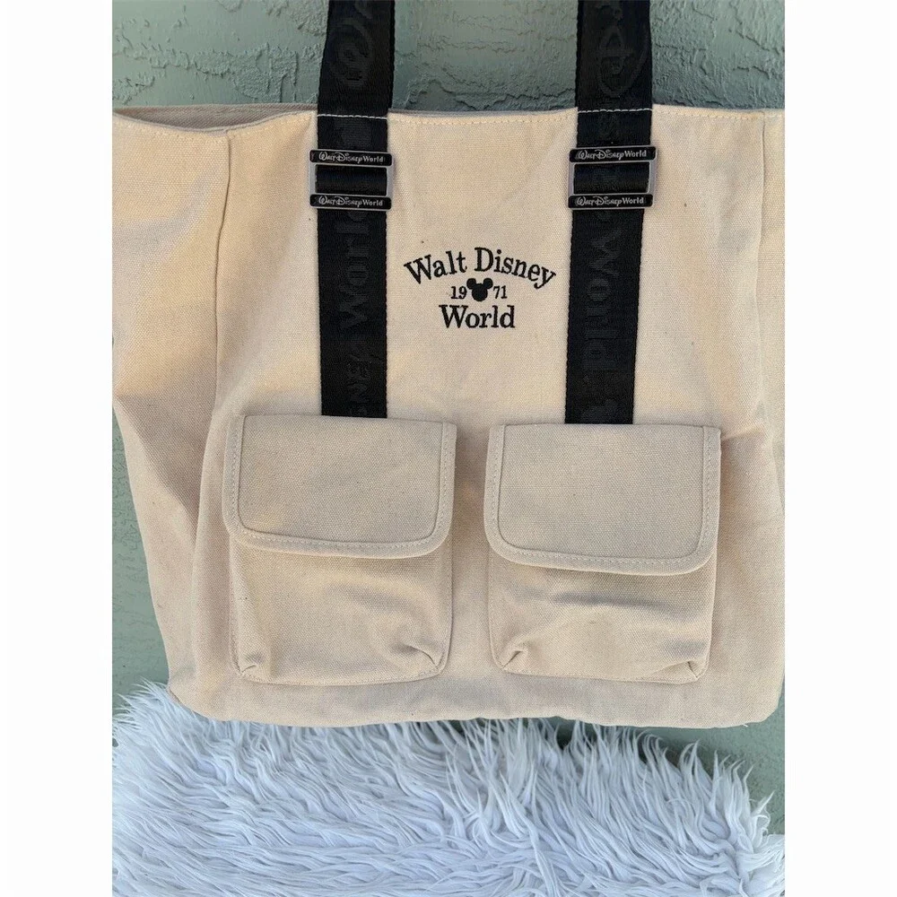 Disney Walt Disney World Established 1971 Tote Bag Cream/Ivory Large